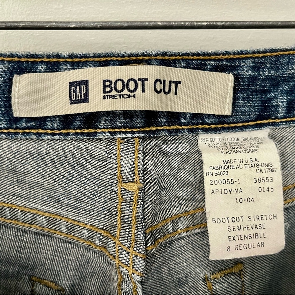 Vintage 2004 Gap Bootcut Stretch Jeans 8 USA - Picture 3 of 6